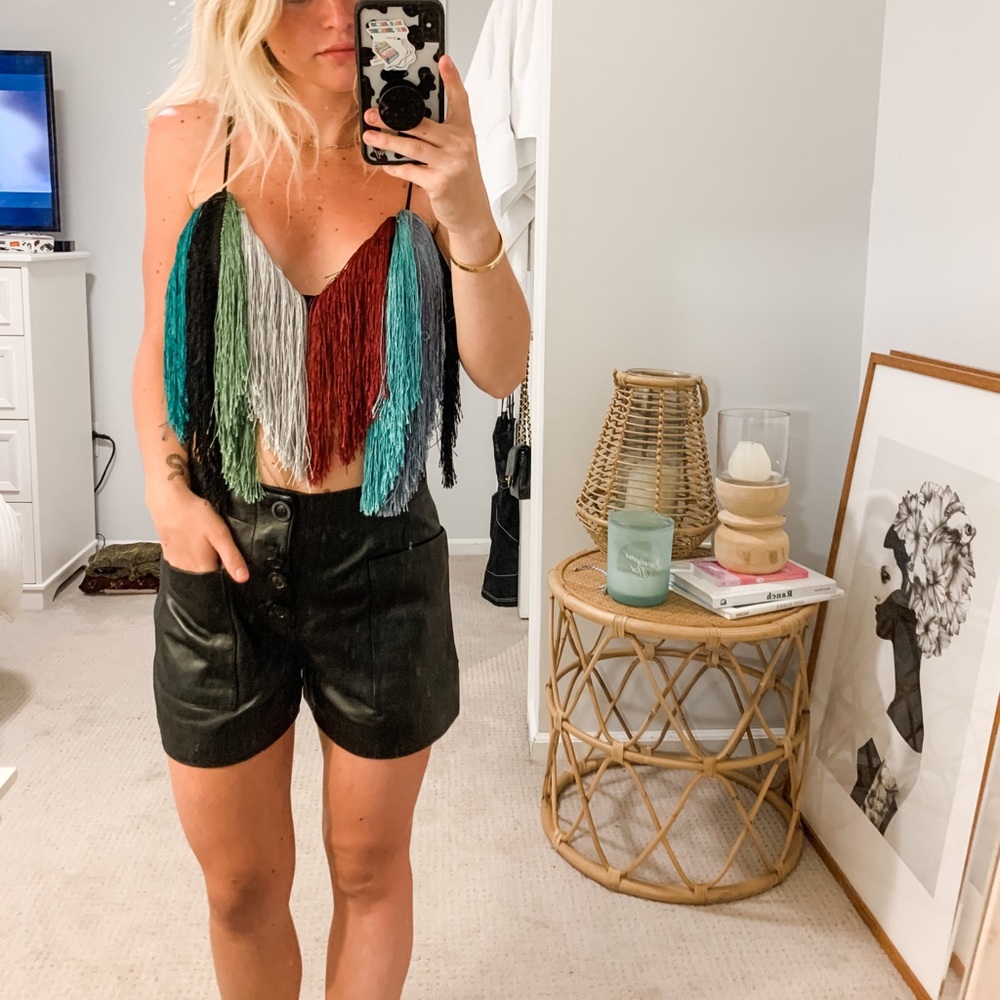 Indah Hendrix Fringe Bra In Party Mix